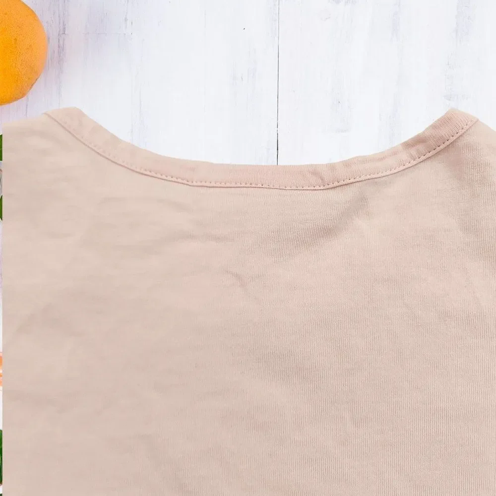 Lacoste T-Shirt Girls 6 Rose Crew Neck Short Sleeve 100% Cotton
